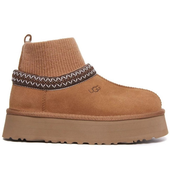 UGG Tazz Platform Knit - Chestnut