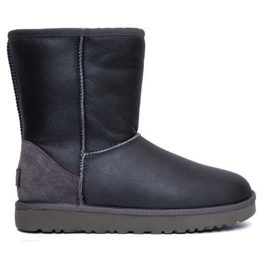 UGG Classic Short Metallic - Grey