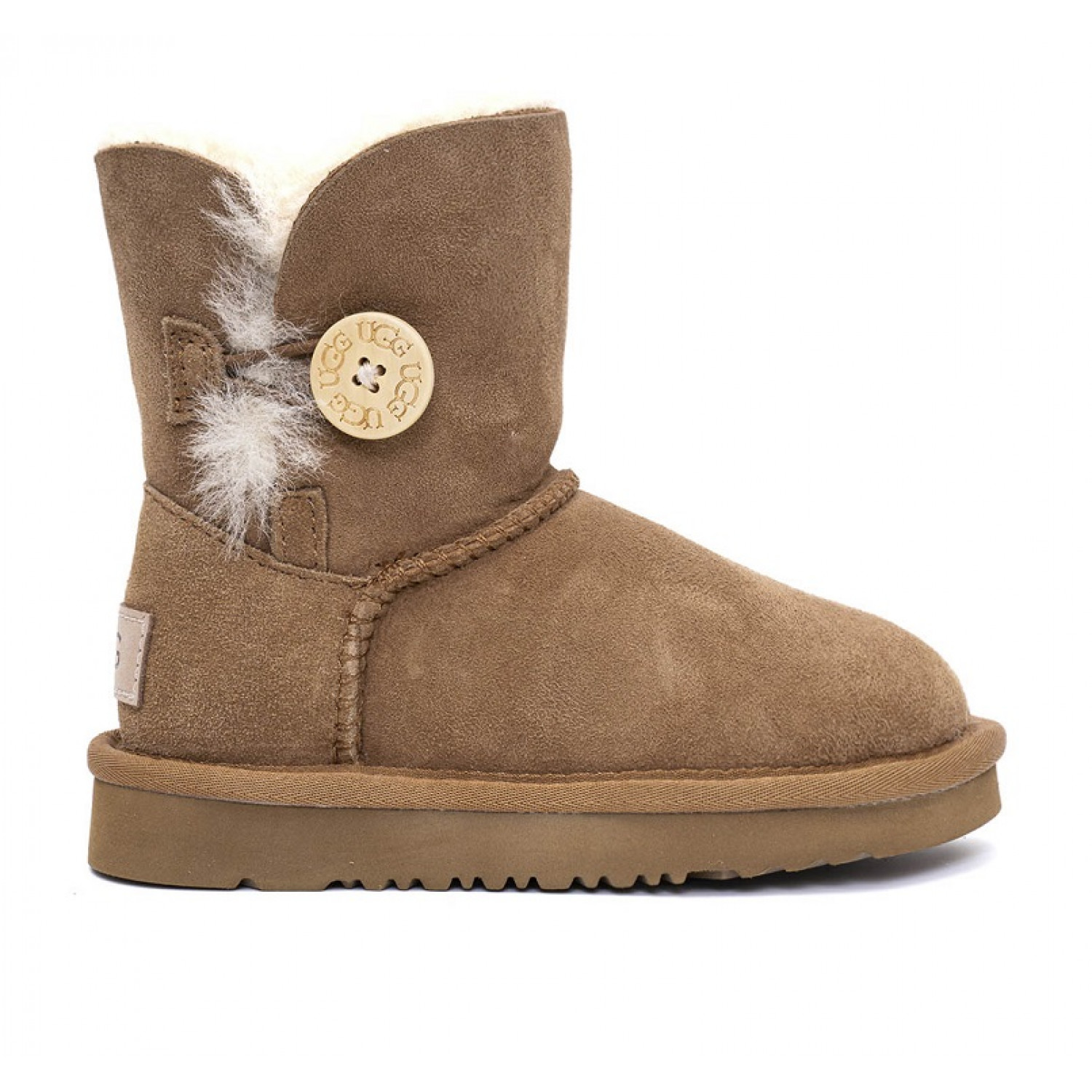 UGG Kids Bailey Button - Chestnut