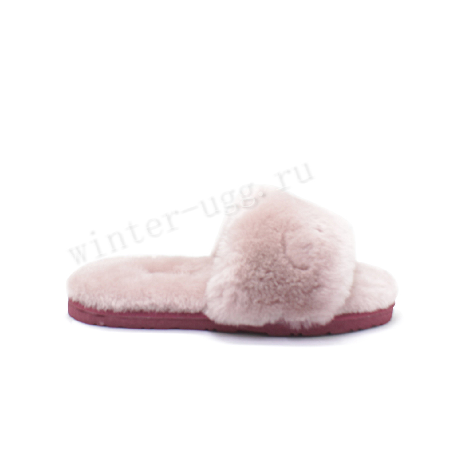 Меховые Тапочки FLUFF Slides - Pink