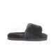 Меховые Тапочки FLUFF Slides - Black