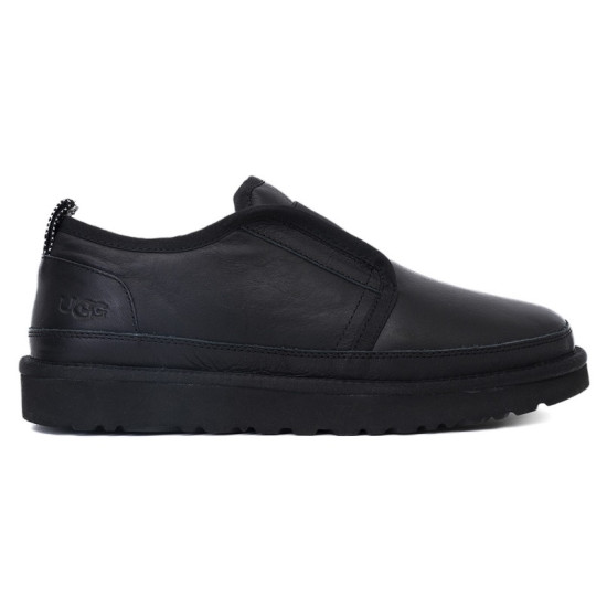 UGG Mens Slippers Flex - Leather Black