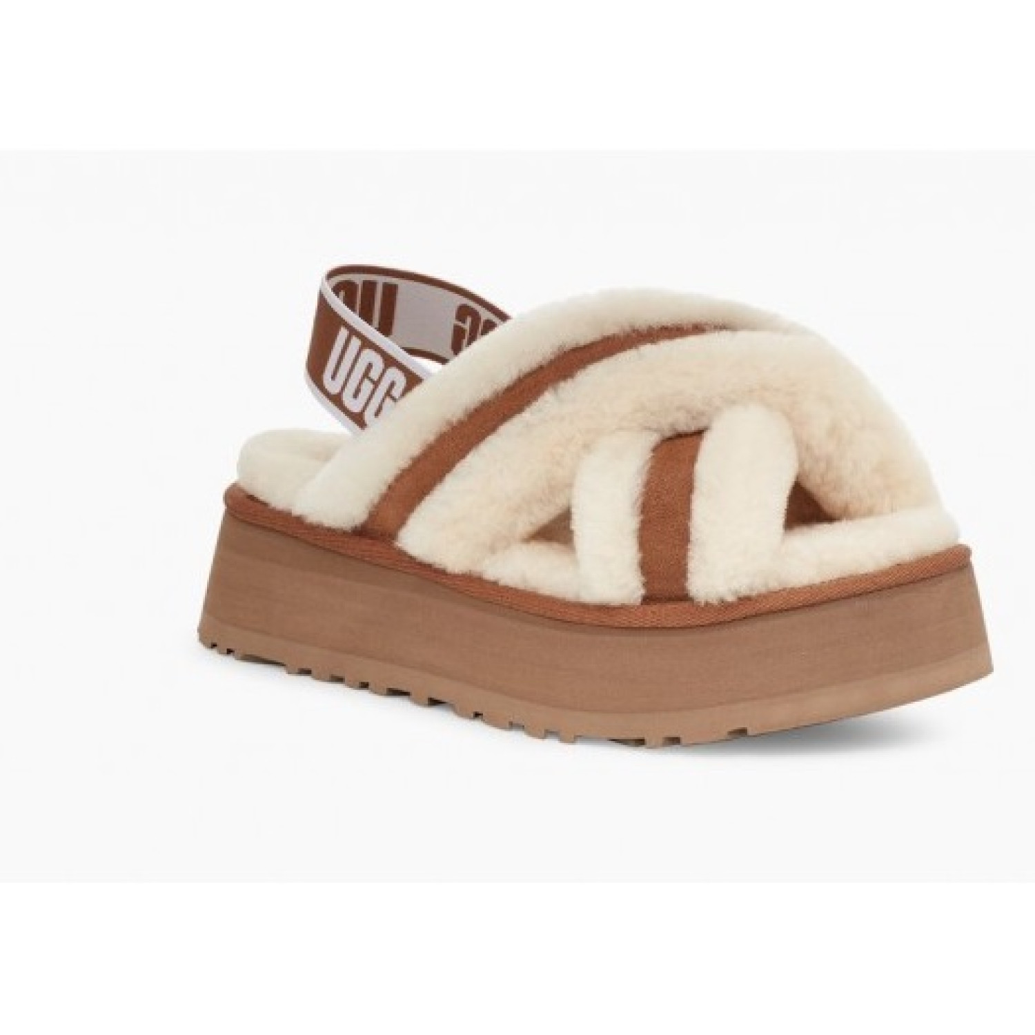 UGG Disco Cross Slide - Chestnut