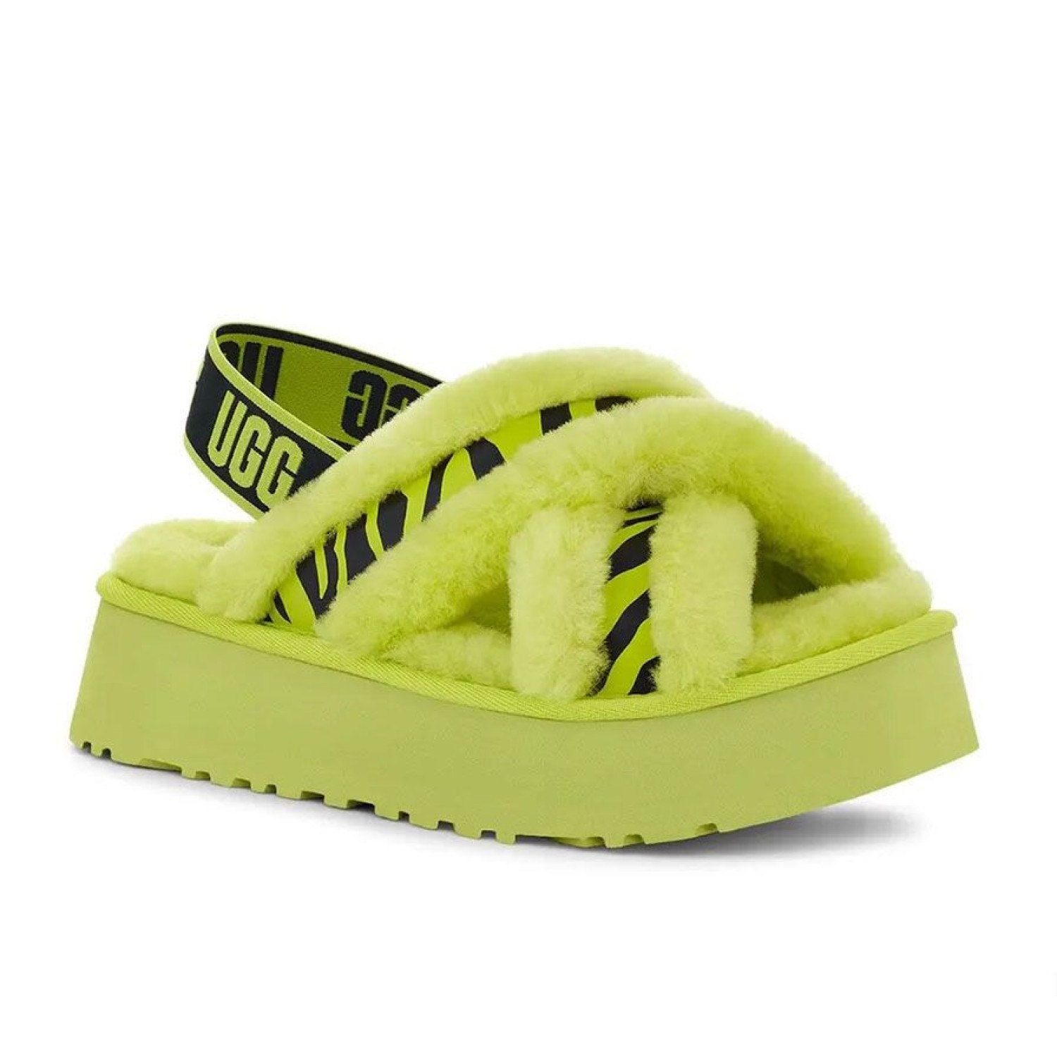 UGG Disco Cross Slide Animalia - Lime