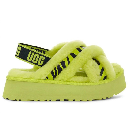 UGG Disco Cross Slide Animalia - Lime