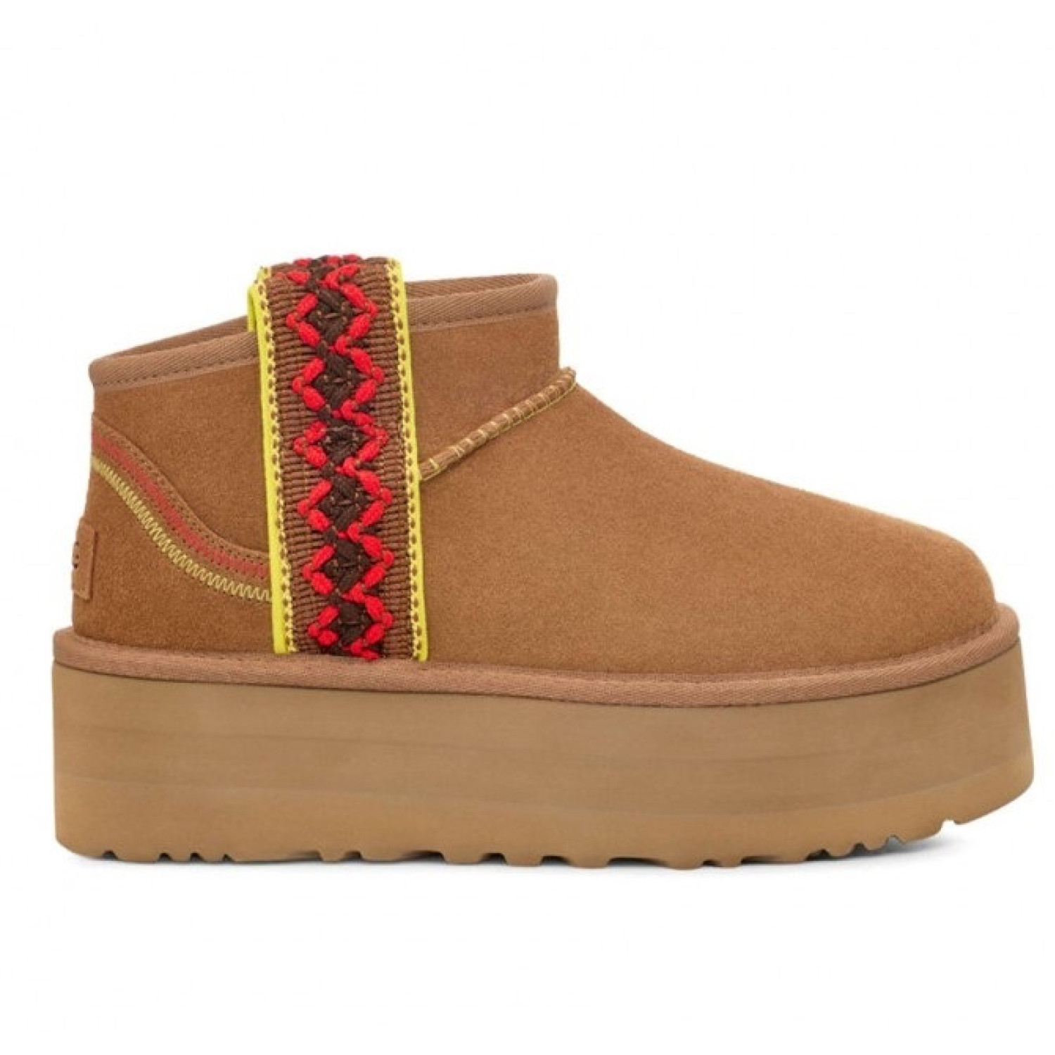 UGG Ультра Мини  Braid Platform - Chestnut 