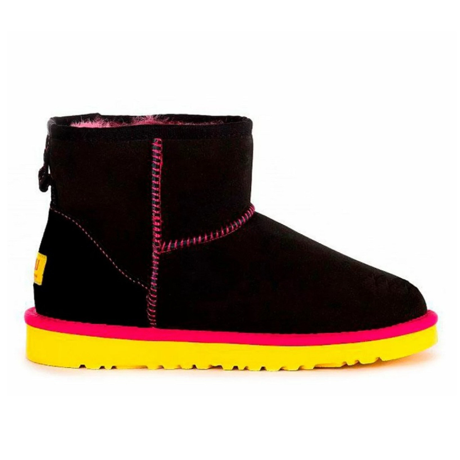 UGG Classic Mini - Black-Yellow