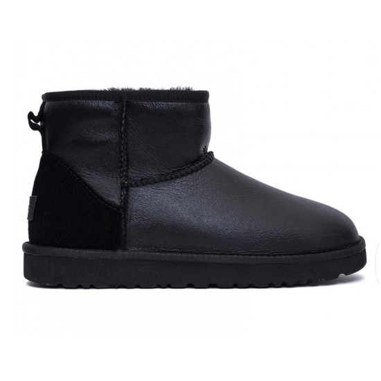 UGG Mens Classic Mini Metallic - Black