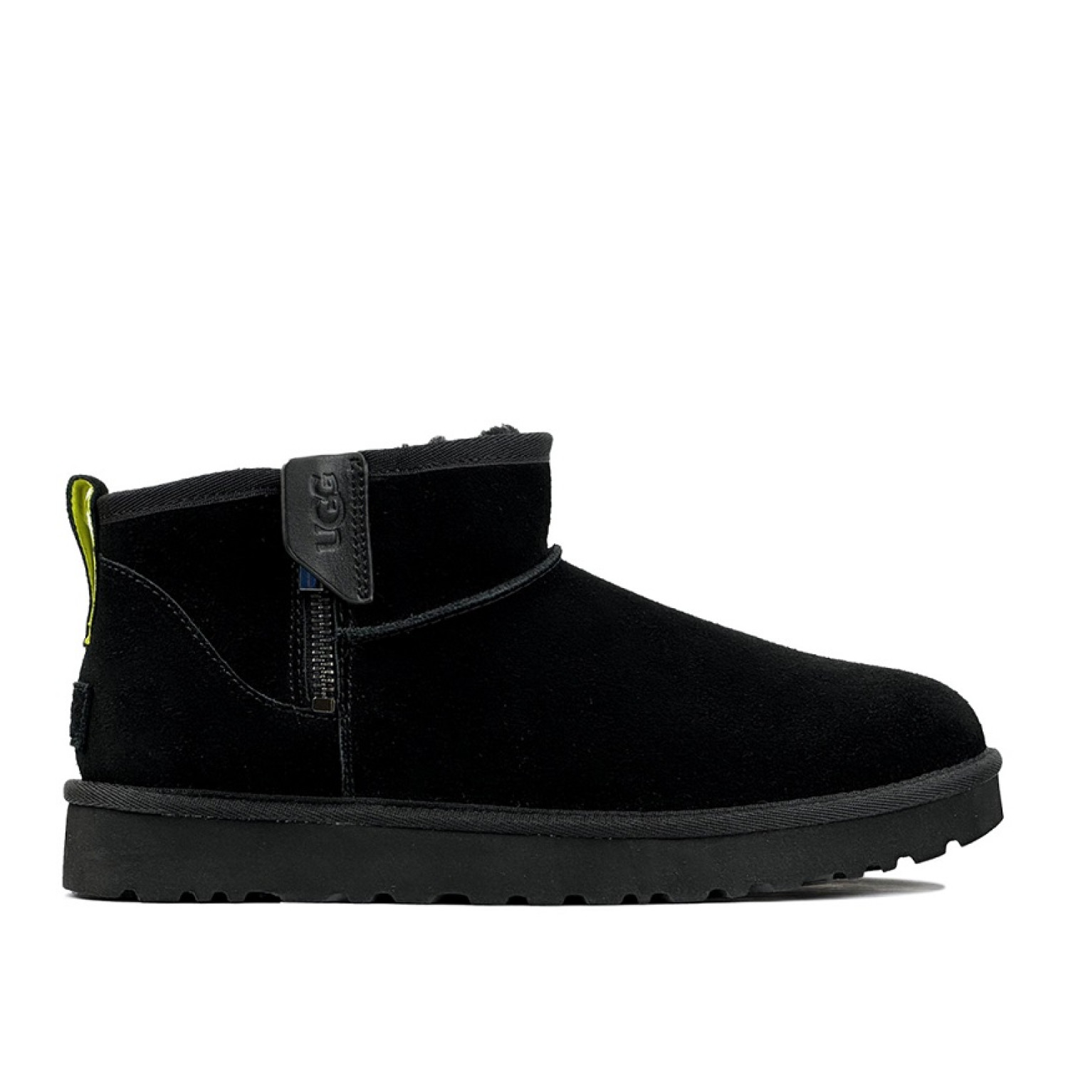 UGG Mens Classic Ultra Mini Zip Boot - Black