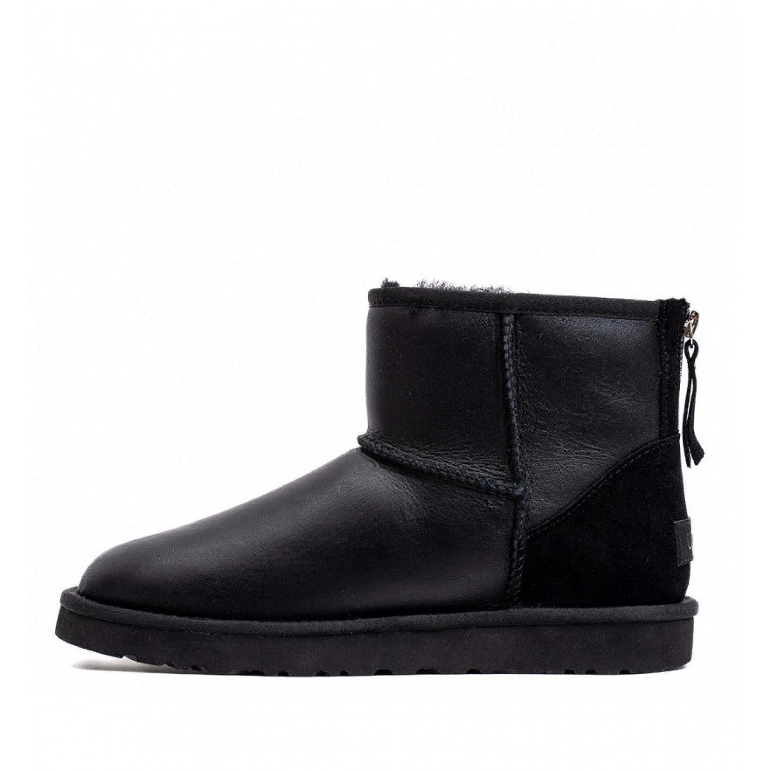 UGG Classic Mini Zip Metallic - Black