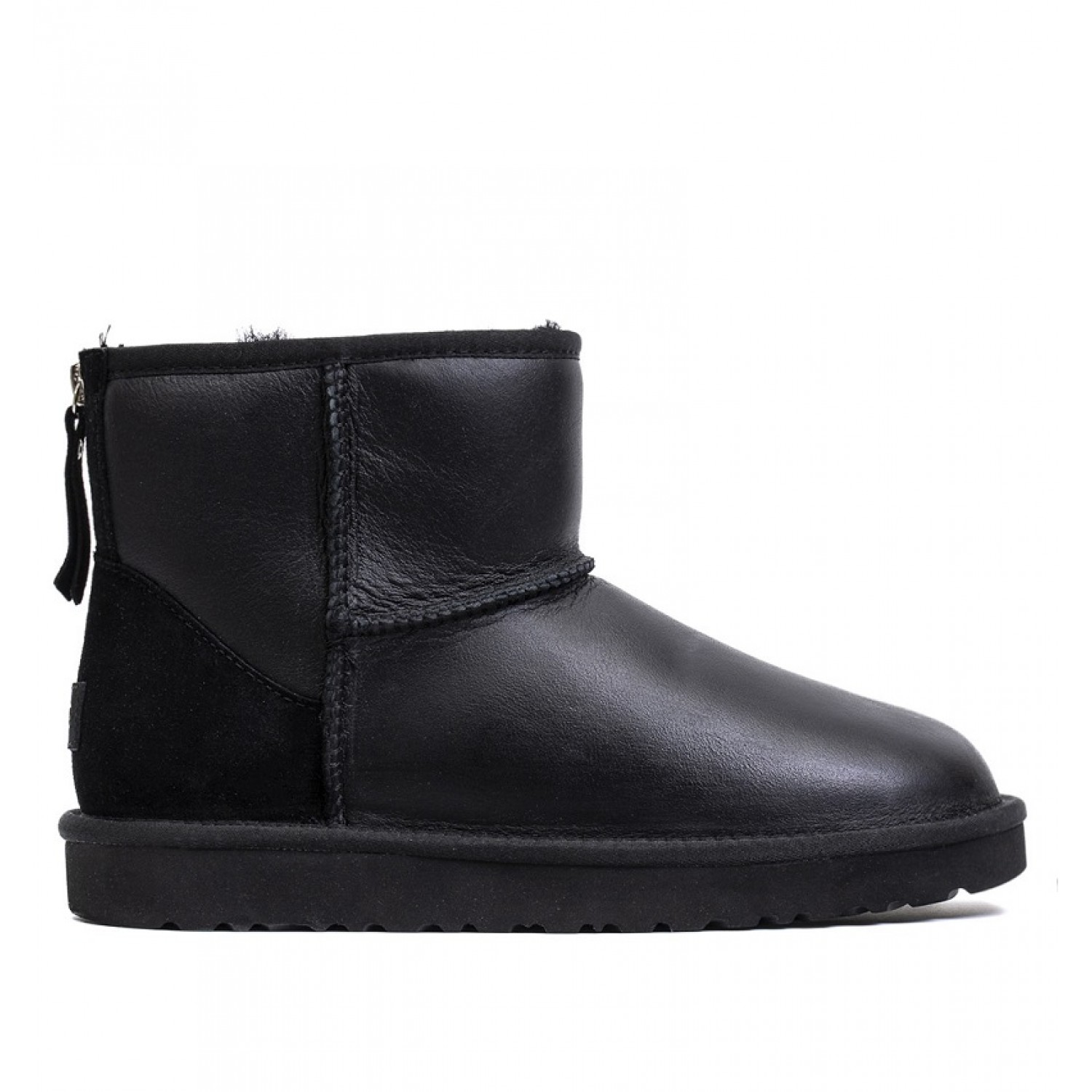 UGG Classic Mini Zip Metallic - Black