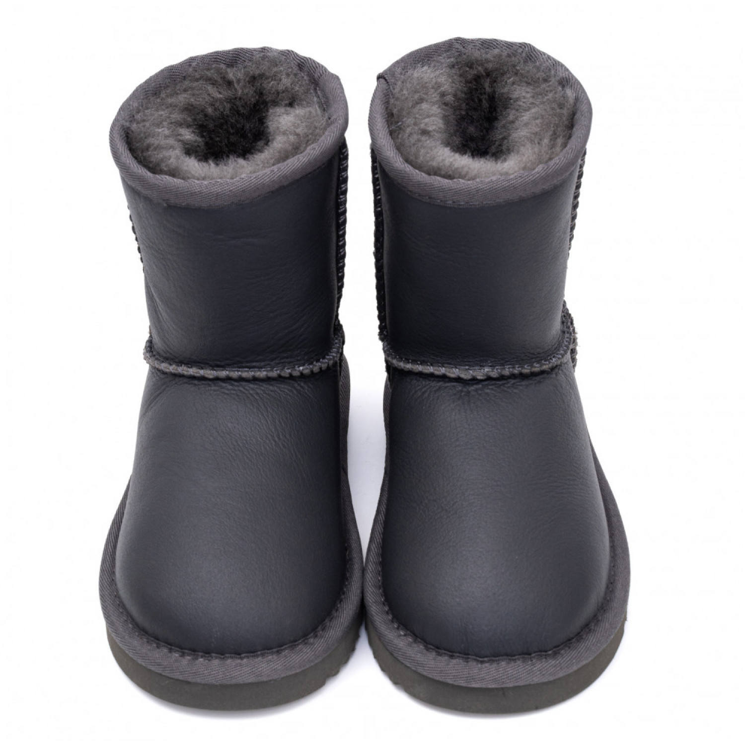 UGG Kids Classic Short Metallic - Grey 