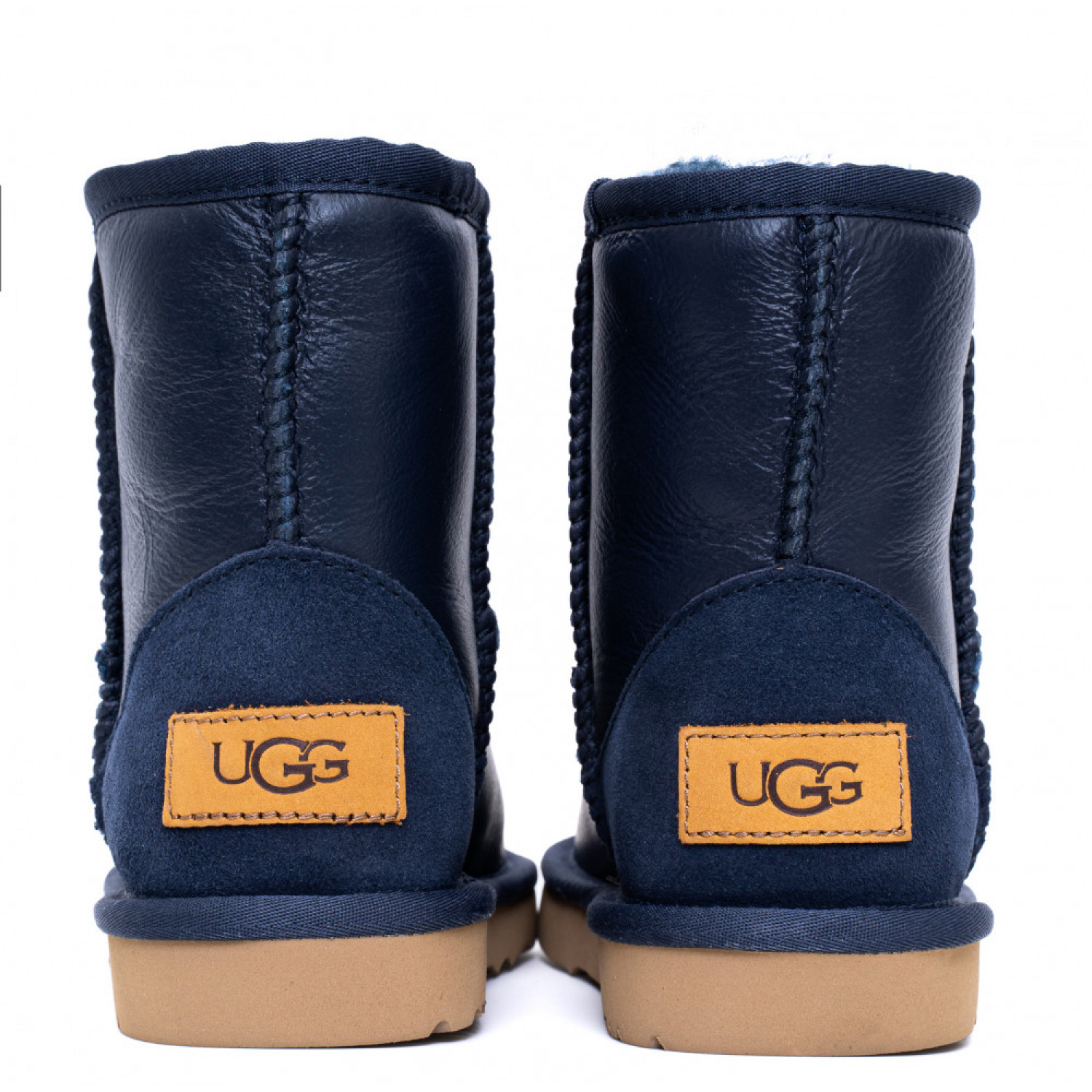 UGG Kids Classic Short Metallic - Navy